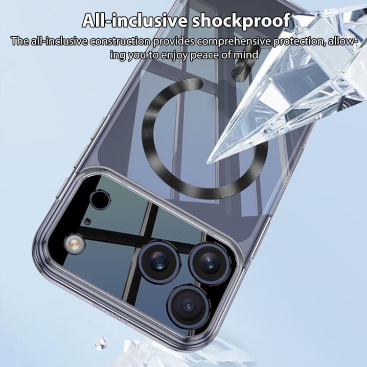 GKK幻影CD紋磁吸MagSafe透明手機殼，適用於iPhone 17 Pro Max，適用於iPhone 17 Pro