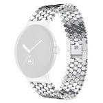 xDfind 魚鱗紋理金屬錶帶，適用 Google Pixel Watch 4 / Watch 3 45mm，適用 Google Pixel Watch 4 / 3 / 2 / 1 41mm