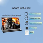 P105A01D 10.5 吋 IPS 便攜顯示器帶 HD / Type-C 擴展，美規插頭，10.5 吋