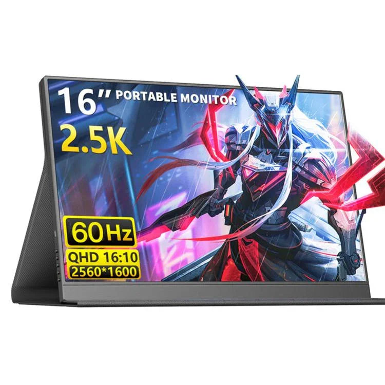P160Q16BW 16 吋 2.5K 60Hz 便攜顯示器遊戲擴充螢幕，16 吋 2.5K 60Hz