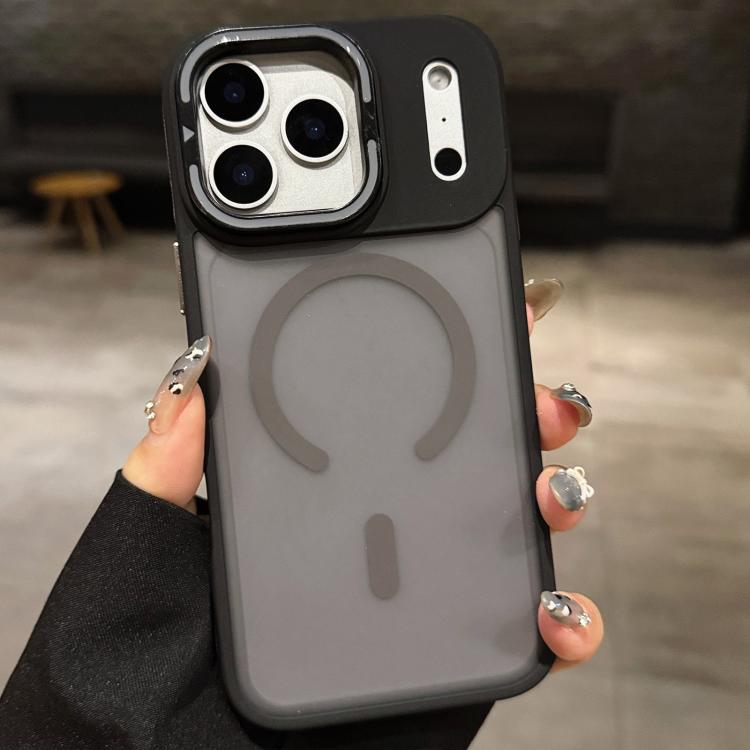 皮膚觸感霧面金屬鏡頭支架MagSafe磁吸手機殼，適用於iPhone 17 Pro Max，適用於iPhone 17 Pro，適用於iPhone 17，適用於iPhone Air，適用於iPhone 16 Pro Max，適用於iPhone 16 Pro