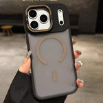 皮膚觸感霧面金屬鏡頭支架MagSafe磁吸手機殼，適用於iPhone 17 Pro Max，適用於iPhone 17 Pro，適用於iPhone 17，適用於iPhone Air，適用於iPhone 16 Pro Max，適用於iPhone 16 Pro