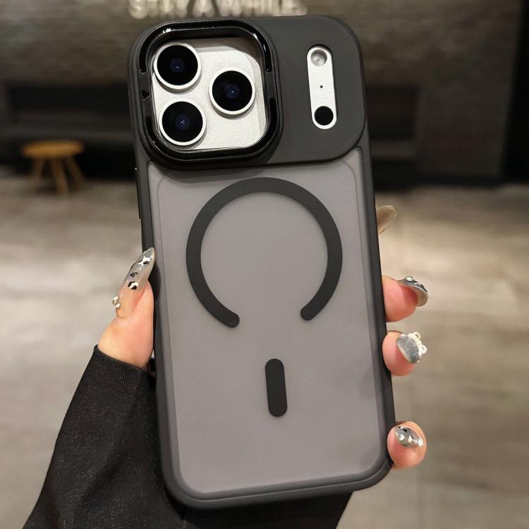 皮膚觸感霧面金屬鏡頭支架MagSafe磁吸手機殼，適用於iPhone 17 Pro Max，適用於iPhone 17 Pro，適用於iPhone 17，適用於iPhone Air，適用於iPhone 16 Pro Max，適用於iPhone 16 Pro