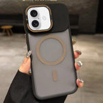 Skin Feel 霧面金屬鏡頭保護 MagSafe 磁吸手機殼，適用於 iPhone 16 Plus、iPhone 16、iPhone 15 Pro Max、iPhone 15 Pro、iPhone 15、iPhone 14