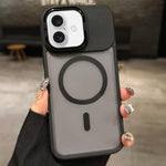 Skin Feel 霧面金屬鏡頭保護 MagSafe 磁吸手機殼，適用於 iPhone 16 Plus、iPhone 16、iPhone 15 Pro Max、iPhone 15 Pro、iPhone 15、iPhone 14