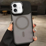 Skin Feel 霧面金屬鏡頭保護 MagSafe 磁吸手機殼，適用於 iPhone 16 Plus、iPhone 16、iPhone 15 Pro Max、iPhone 15 Pro、iPhone 15、iPhone 14