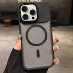 Skin Feel 霧面金屬鏡頭保護 MagSafe 磁吸手機殼，適用於 iPhone 16 Plus、iPhone 16、iPhone 15 Pro Max、iPhone 15 Pro、iPhone 15、iPhone 14