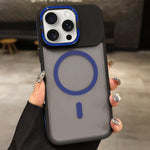 Skin Feel 霧面金屬鏡頭保護 MagSafe 磁吸手機殼，適用於 iPhone 16 Plus、iPhone 16、iPhone 15 Pro Max、iPhone 15 Pro、iPhone 15、iPhone 14
