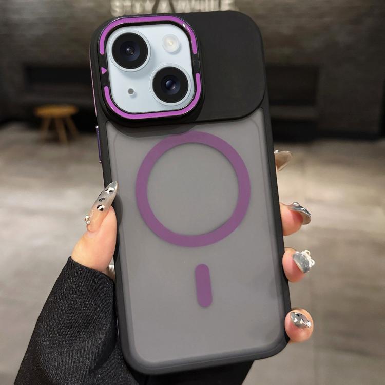 Skin Feel 霧面金屬鏡頭保護 MagSafe 磁吸手機殼，適用於 iPhone 16 Plus、iPhone 16、iPhone 15 Pro Max、iPhone 15 Pro、iPhone 15、iPhone 14
