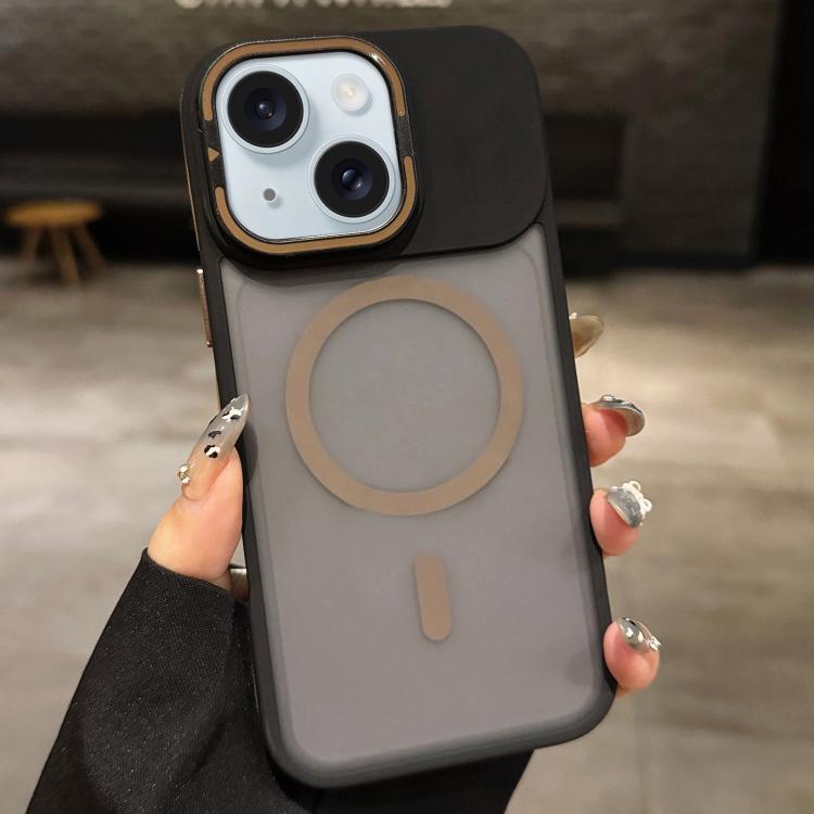 Skin Feel 霧面金屬鏡頭保護 MagSafe 磁吸手機殼，適用於 iPhone 16 Plus、iPhone 16、iPhone 15 Pro Max、iPhone 15 Pro、iPhone 15、iPhone 14