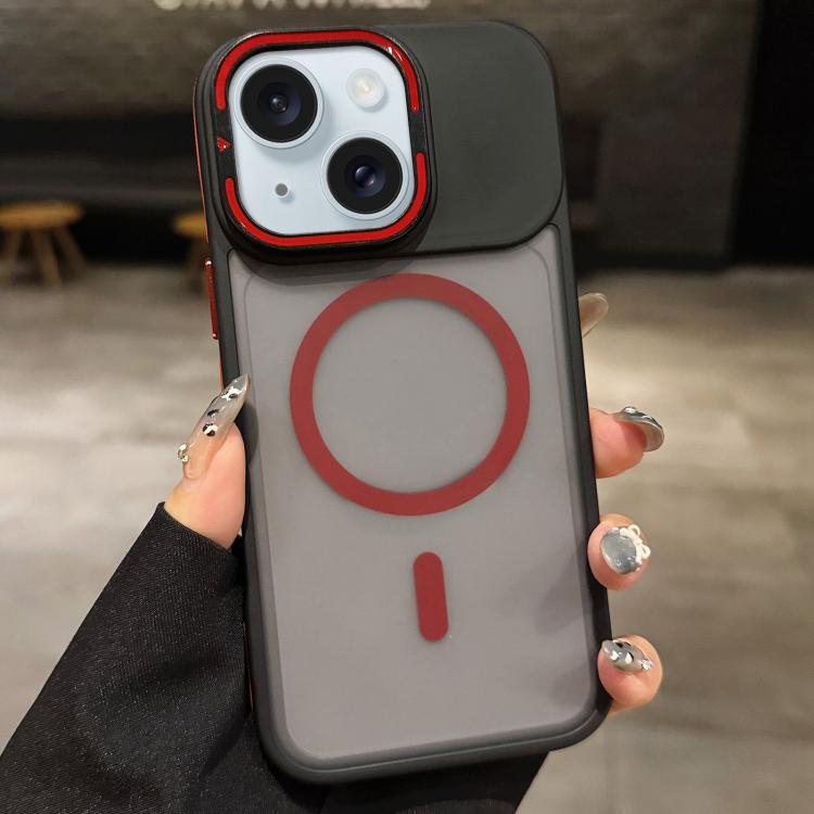 Skin Feel 霧面金屬鏡頭保護 MagSafe 磁吸手機殼，適用於 iPhone 16 Plus、iPhone 16、iPhone 15 Pro Max、iPhone 15 Pro、iPhone 15、iPhone 14