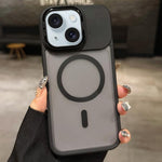 Skin Feel 霧面金屬鏡頭保護 MagSafe 磁吸手機殼，適用於 iPhone 16 Plus、iPhone 16、iPhone 15 Pro Max、iPhone 15 Pro、iPhone 15、iPhone 14