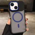 Skin Feel 霧面金屬鏡頭保護 MagSafe 磁吸手機殼，適用於 iPhone 16 Plus、iPhone 16、iPhone 15 Pro Max、iPhone 15 Pro、iPhone 15、iPhone 14