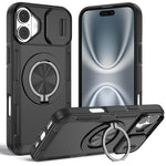 Camshield 旋轉支架 MagSafe 手機殼，適用於 iPhone 17 Pro Max、iPhone 17 Pro、iPhone 16 Pro Max、iPhone 16 Pro、iPhone 16 Plus、iPhone 16、iPhone 15 Pro Max、iPhone 15 Pro