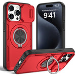 Camshield 旋轉支架 MagSafe 手機殼，適用於 iPhone 17 Pro Max、iPhone 17 Pro、iPhone 16 Pro Max、iPhone 16 Pro、iPhone 16 Plus、iPhone 16、iPhone 15 Pro Max、iPhone 15 Pro