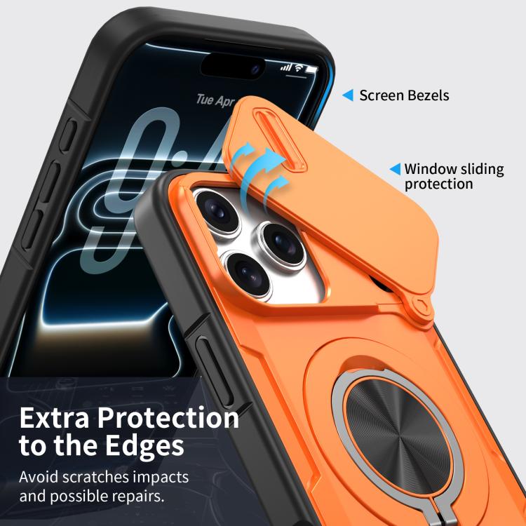 Camshield 旋轉支架 MagSafe 手機殼，適用於 iPhone 17 Pro Max、iPhone 17 Pro、iPhone 16 Pro Max、iPhone 16 Pro、iPhone 16 Plus、iPhone 16、iPhone 15 Pro Max、iPhone 15 Pro