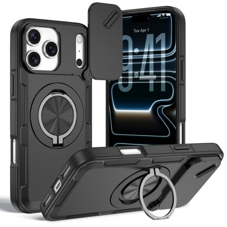Camshield 旋轉支架 MagSafe 手機殼，適用於 iPhone 17 Pro Max、iPhone 17 Pro、iPhone 16 Pro Max、iPhone 16 Pro、iPhone 16 Plus、iPhone 16、iPhone 15 Pro Max、iPhone 15 Pro