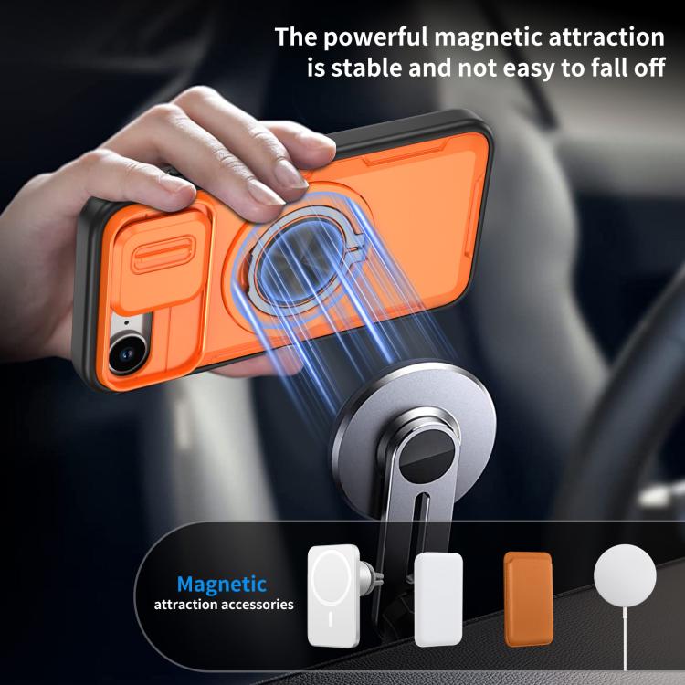 Camshield 旋轉支架 MagSafe 手機殼，適用於 iPhone 17 Pro Max、iPhone 17 Pro、iPhone 16 Pro Max、iPhone 16 Pro、iPhone 16 Plus、iPhone 16、iPhone 15 Pro Max、iPhone 15 Pro