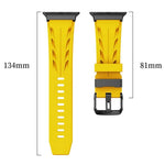 黑色針扣矽膠錶帶，適用於 Apple Watch 46mm / 49mm / 45mm / 44mm，適用於 Apple Watch 42mm / 41mm / 40mm / 38mm