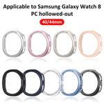 xDfind PC 鏤空半覆蓋錶殼保護套，適用於 Samsung Galaxy Watch8 Classic 46mm，適用於 Samsung Galaxy Watch8 44mm，適用於 Samsung Galaxy Watch8 40mm