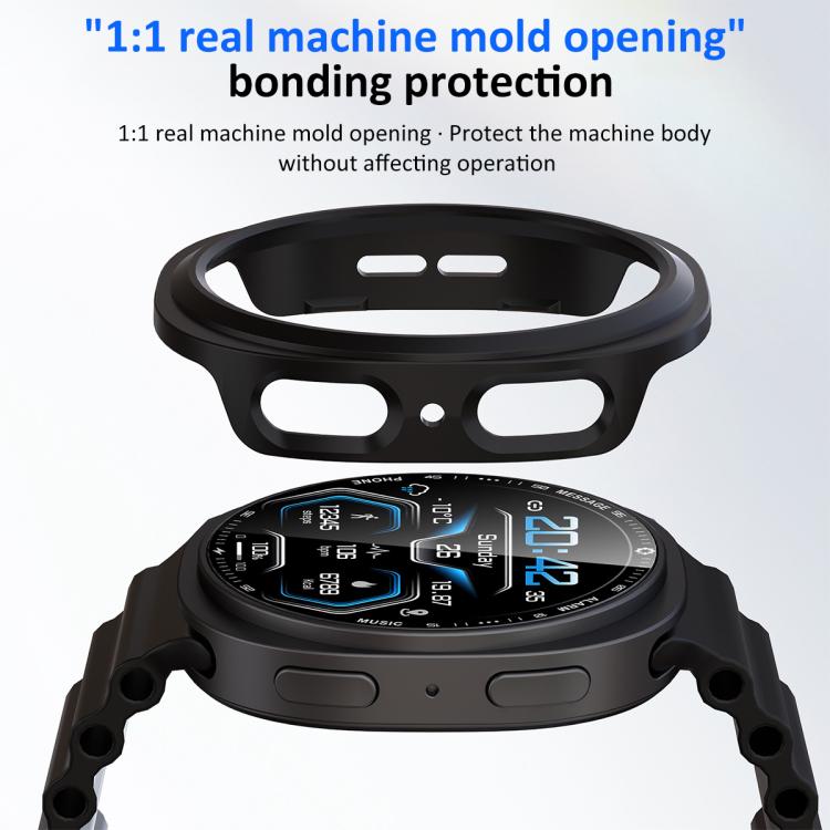 xDfind PC 鏤空半覆蓋錶殼保護套，適用於 Samsung Galaxy Watch8 Classic 46mm，適用於 Samsung Galaxy Watch8 44mm，適用於 Samsung Galaxy Watch8 40mm