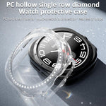 xDfind 單排鑽石鏤空PC錶殼，適用三星 Galaxy Watch Ultra 47mm / Ultra 2025