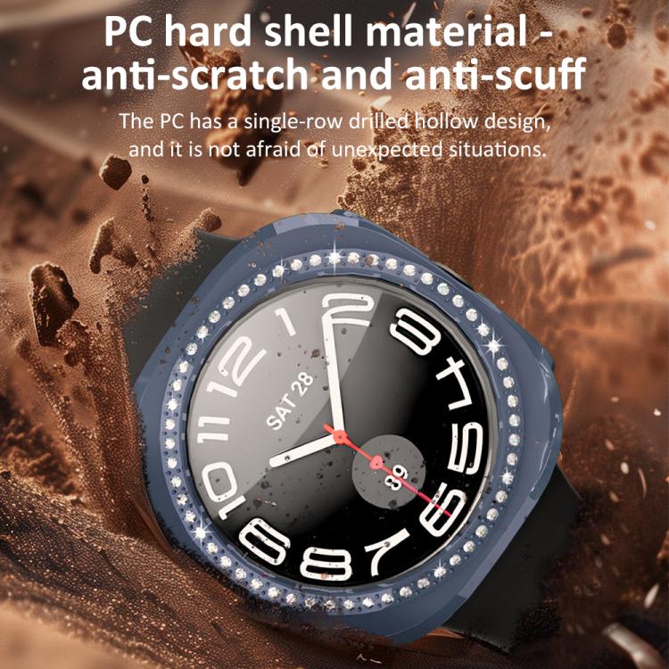xDfind 單排鑽石鏤空PC錶殼，適用三星 Galaxy Watch Ultra 47mm / Ultra 2025