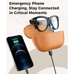 M02 Ultra 8MP 攝影機 AI 智慧眼鏡變色鏡片，附黑色充電盒，附棕色充電盒