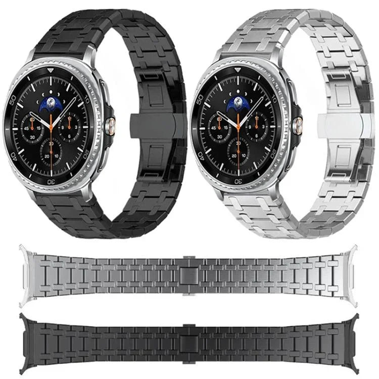 蝴蝶扣鈦合金錶帶，適用於 Samsung Galaxy Watch Ultra 47mm / Ultra 2025，適用於 Samsung Galaxy Watch8 / Watch8 Classic