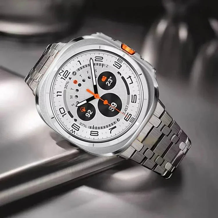 蝴蝶扣鈦合金錶帶，適用於 Samsung Galaxy Watch Ultra 47mm / Ultra 2025，適用於 Samsung Galaxy Watch8 / Watch8 Classic