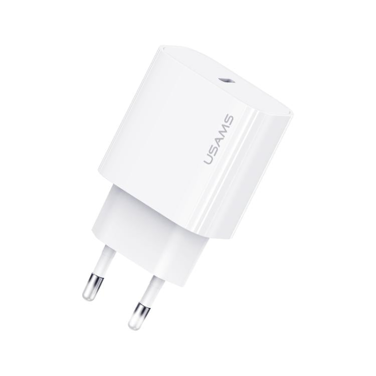 USAMS CC226 T65 PD20W USB-C / Type-C 單埠快充充電器，歐規插頭，CC226