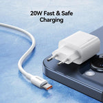 USAMS CC226 T65 PD20W USB-C / Type-C 單埠快充充電器，歐規插頭，CC226
