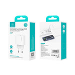 USAMS CC226 T65 PD20W USB-C / Type-C 單埠快充充電器，歐規插頭，CC226
