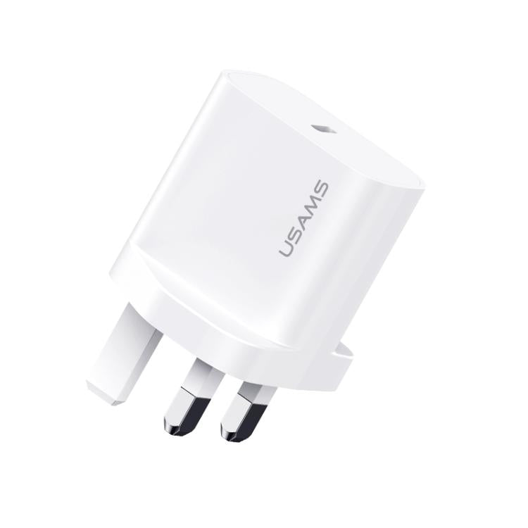 USAMS CC227 T65 PD20W USB-C / Type-C 單埠快充充電器，英規插頭，CC227