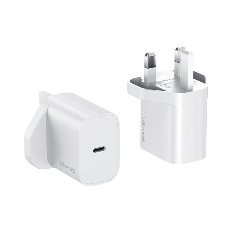 USAMS CC227 T65 PD20W USB-C / Type-C 單埠快充充電器，英規插頭，CC227