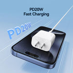 USAMS CC228 T65 PD20W USB-C / Type-C 單埠快充充電器，美規插頭，CC228