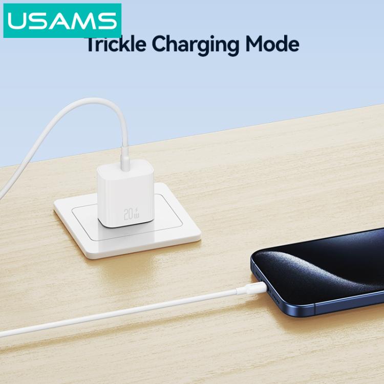 USAMS CC228 T65 PD20W USB-C / Type-C 單埠快充充電器，美規插頭，CC228