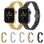 H 型寬度 14mm 不鏽鋼金屬錶帶，適用於 Apple Watch 46mm / 49mm / 45mm / 44mm，適用於 Apple Watch 42mm / 41mm / 40mm / 38mm