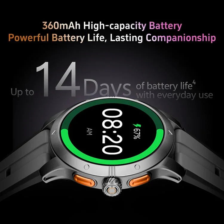 GTR5 1.43 吋 AMOLED 螢幕城市健身智慧手錶，IP68 防水，支援心率監測