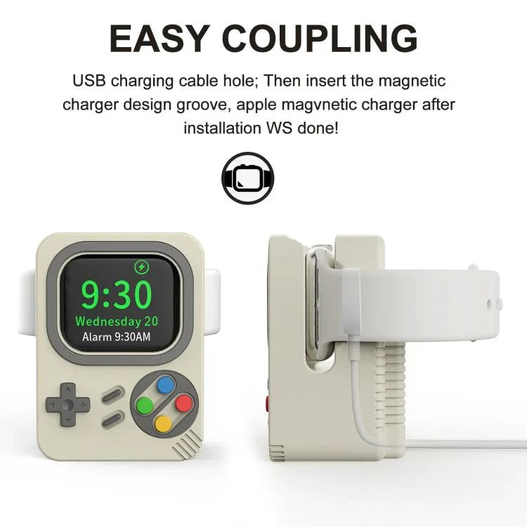 Apple Watch ZX-ZJ01 復古遊戲主機矽膠充電支架底座