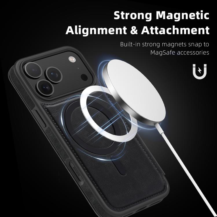 Linton MagSafe 皮革手機殼，適用於 iPhone 17 Pro Max、iPhone 17 Pro、iPhone 17、iPhone Air