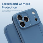 Imitate Liquid Skin Feel Leather Phone Case with Card Slots, For iPhone 17 Pro Max, For iPhone 17 Pro, For iPhone 17, For iPhone Air