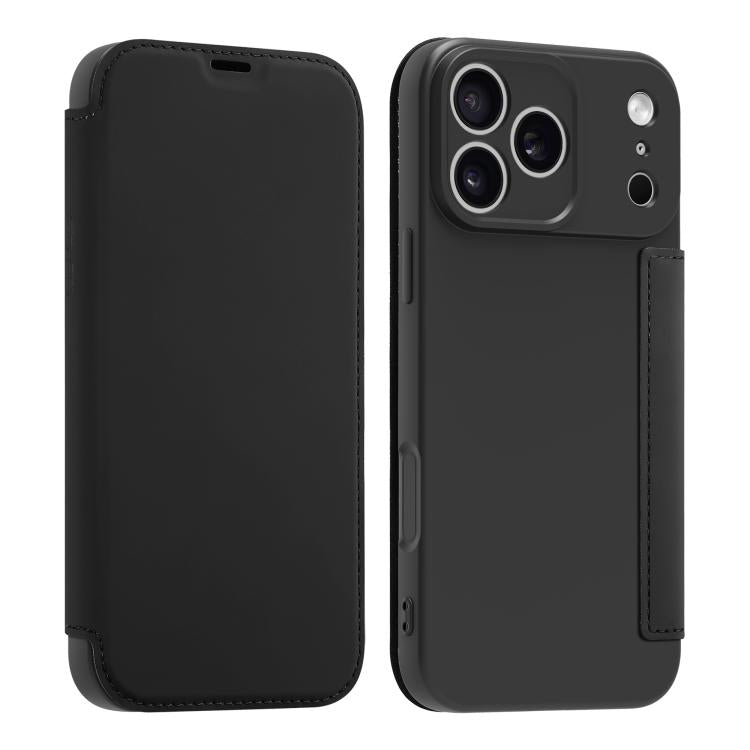 仿液態皮膚觸感皮革手機殼附卡槽，適用於 iPhone 17 Pro Max、iPhone 17 Pro、iPhone 17、iPhone Air