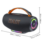 Zealot S167 100W 便攜手持戶外 RGB 藍牙喇叭