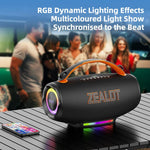 Zealot S167 100W 便攜手持戶外 RGB 藍牙喇叭