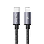 USAMS SJ770 U91 30W Type-C 轉 8 Pin 鋁合金快充數據線，長度：1m，SJ770