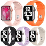 5入裝 xDfind 純色矽膠運動錶帶，適用於 Apple Watch 42 / 44 / 45 / 46 / 49mm，適用於 Apple Watch 38 / 40 / 41 / S11 42mm