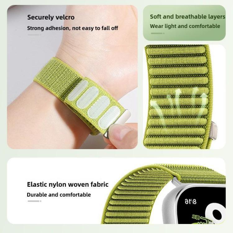 5入裝 xDfind 編織尼龍魔鬼氈錶帶，適用於 Apple Watch 42 / 44 / 45 / 46 / 49mm，適用於 Apple Watch 38 / 40 / 41 / S11 42mm