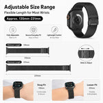 5入裝 xDfind 傘扣米蘭尼斯 + 蝴蝶扣混合錶帶，適用於 Apple Watch 42 / 44 / 45 / 46 / 49mm，適用於 Apple Watch 38 / 40 / 41 / S11 42mm
