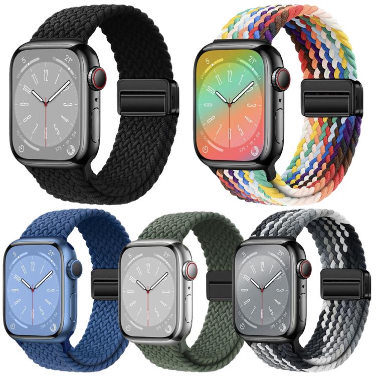 5入裝 xDfind 磁吸扣環編織錶帶，適用於 Apple Watch 42 / 44 / 45 / 46 / 49mm，適用於 Apple Watch 38 / 40 / 41 / S11 42mm